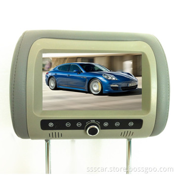 7 Inch LCD Car Headrest Monitor with DVB-T MPEG-4 (TV, Video, Audio, Headphone)